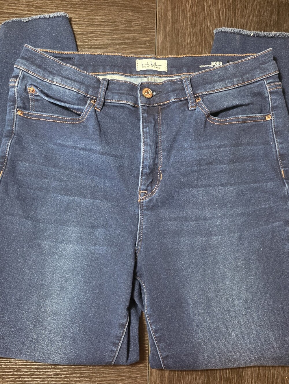 Nicole Miller New York - SOHO - High Rise Ankle Skinny - Sz 12 - Dark Denim